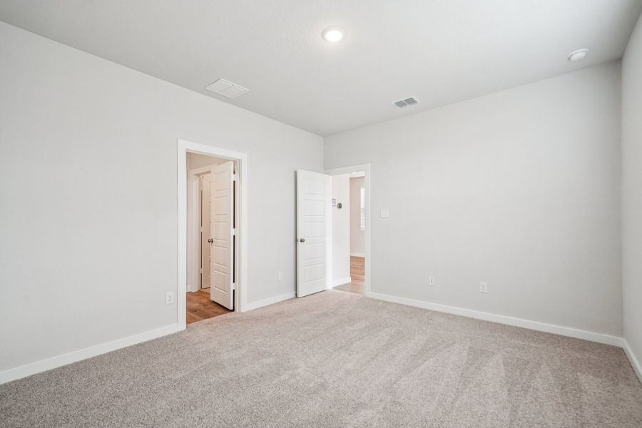 A room with white walls.