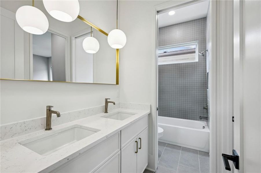 Furnished interior view inside a new home in , Atlanta (Image 35).