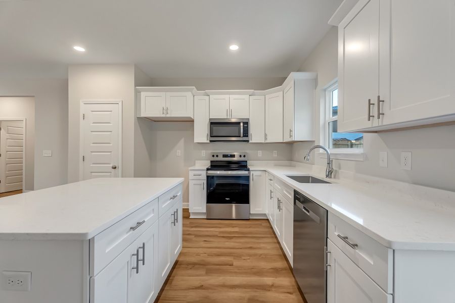 Furnished interior view inside a new home in Live Oak Cottages, Freeport (Image 8). Furnished interior view inside a new home in Live Oak Cottages, Freeport (Image 8).
