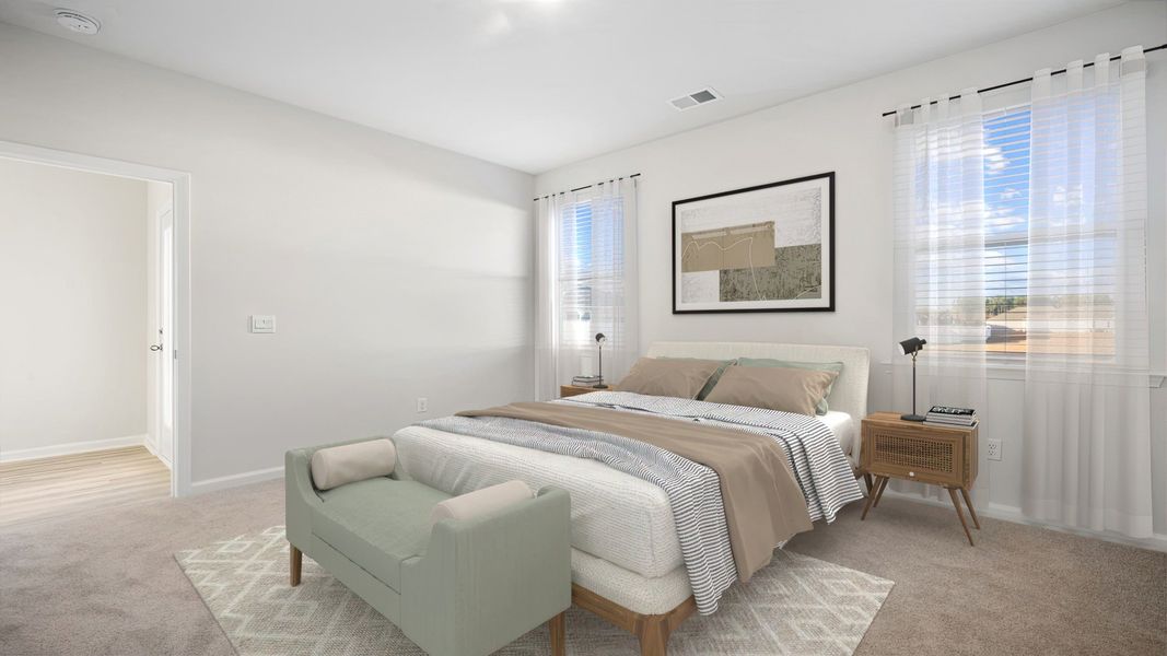 Furnished interior view inside a new home in The Groves at Bees Creek, Ridgeland (Image 19).