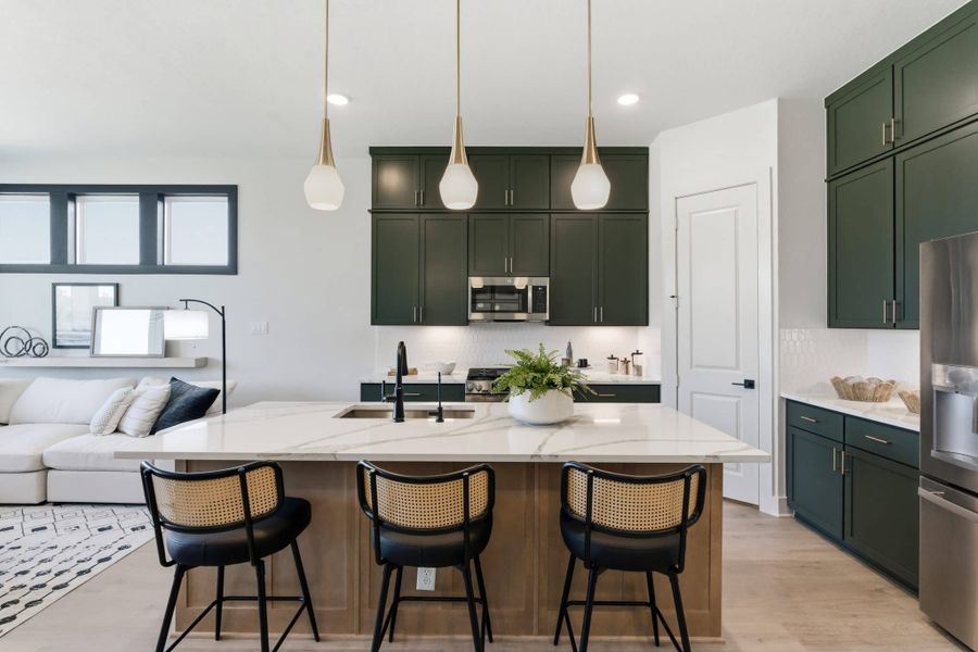 Furnished interior view inside a new home in Prominence – Now Selling, San Antonio (Image 19). Furnished interior view inside a new home in Prominence – Now Selling, San Antonio (Image 19).