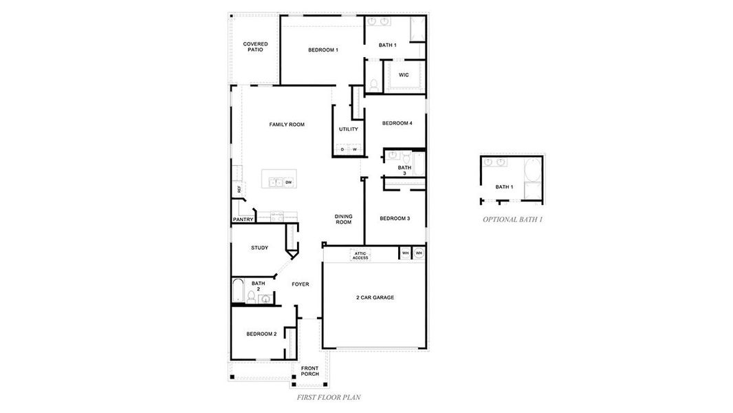 2D floor plan layout of this home in Tamarron, Fulshear, TX (Image 3). 2D floor plan layout of this home in Tamarron, Fulshear, TX (Image 3).