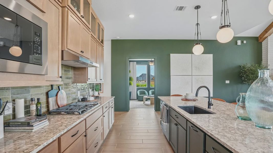 Representative furnished interior of a home built from the Sydney by Chesmar Homes in Westland Ranch, League City (Image 13).