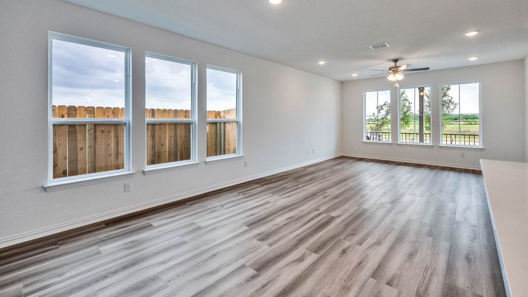 Representative furnished interior of a home built from the Guadalupe by DRB Homes in Spring Creek, Taylor (Image 15). Representative furnished interior of a home built from the Guadalupe by DRB Homes in Spring Creek, Taylor (Image 15).