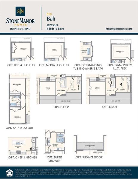 2D floor plan layout of this home in Magnolia Bend, Rosharon, TX (Image 5).