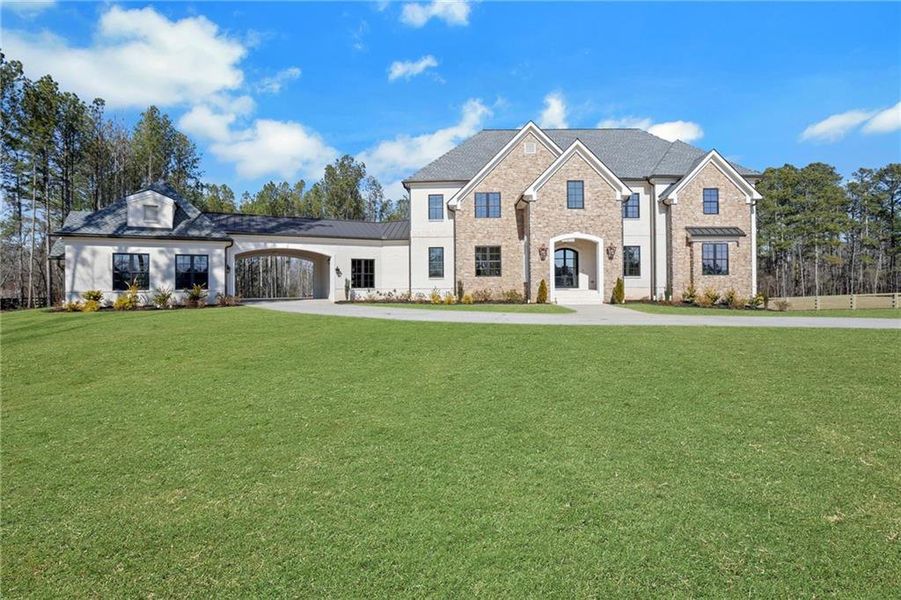 Front exterior of a new home in , Milton, GA, highlighting curb appeal (Image 32).