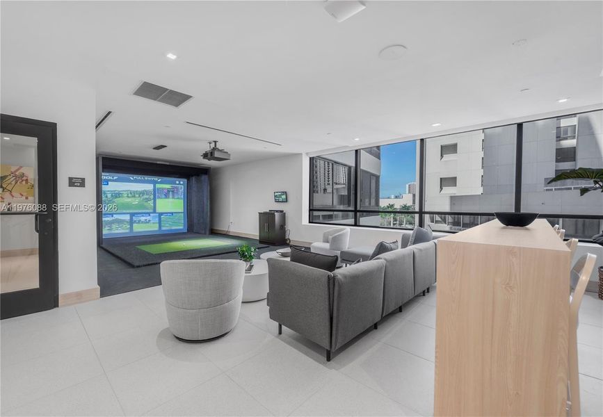 Furnished interior view inside a new home in , Miami (Image 9).