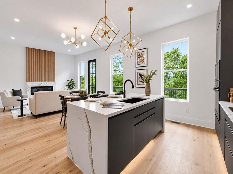Furnished interior view inside a new home in , Canton (Image 34).