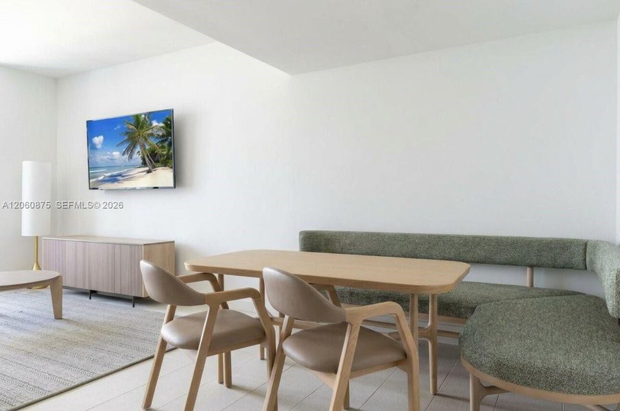 Furnished interior view inside a new home in , Miami (Image 19).