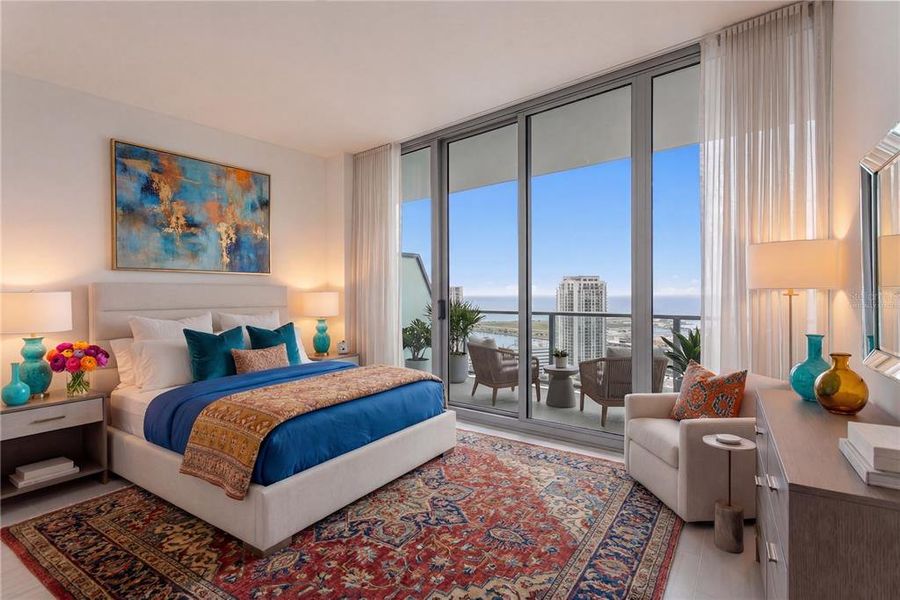 Furnished interior view inside a new home in , St. Petersburg (Image 9).