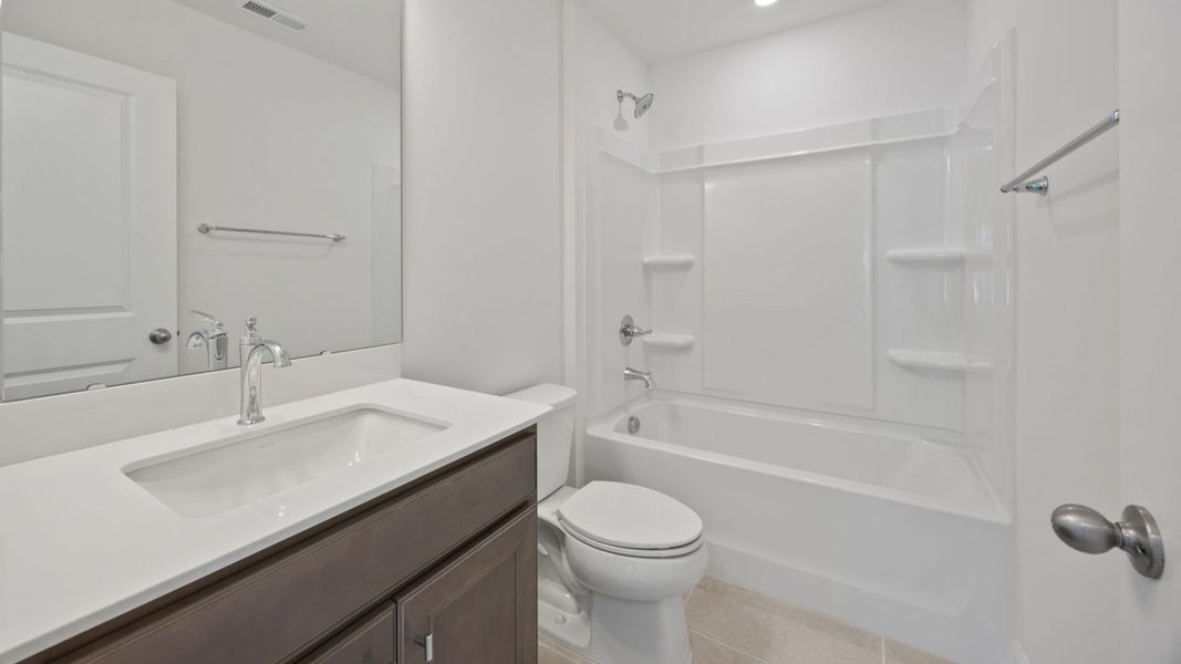 The Jasmine Plan at Farms at Bellingham in Mooresville NC. - Bathroom