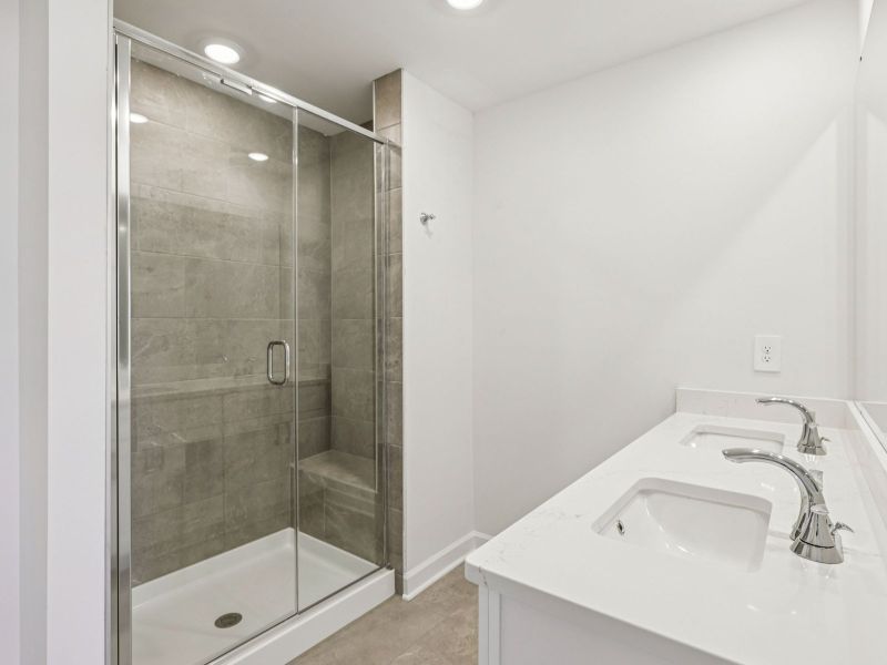 Furnished interior view inside a new home in Meadows at Wilson Farms - The Heights Series, Fort Mill (Image 8). Furnished interior view inside a new home in Meadows at Wilson Farms - The Heights Series, Fort Mill (Image 8).