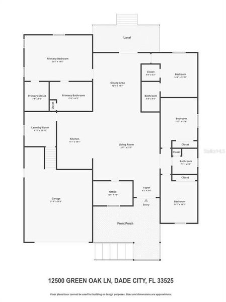 2D floor plan layout of this home in , Dade City, FL (Image 4).