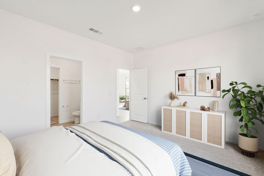 Furnished interior view inside a new home in Mavera, Conroe (Image 10).