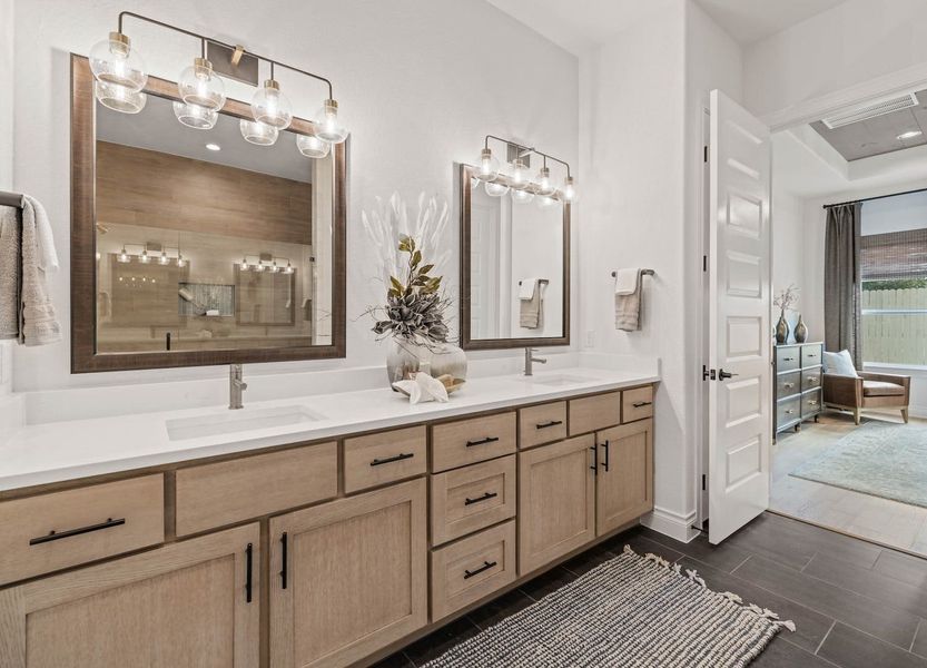 Furnished interior view inside a new home in Santa Rita Ranch – Townhomes, Liberty Hill (Image 15).