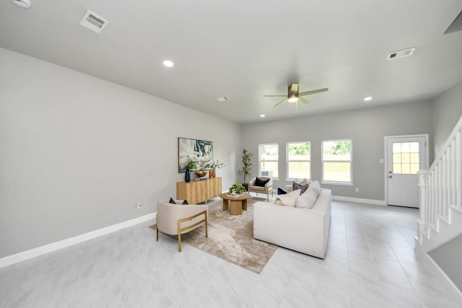 Furnished interior view inside a new home in , Houston (Image 4).