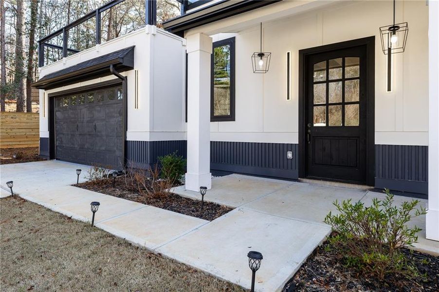 Exterior details and patio area of a home in , Flowery Branch (Image 22).