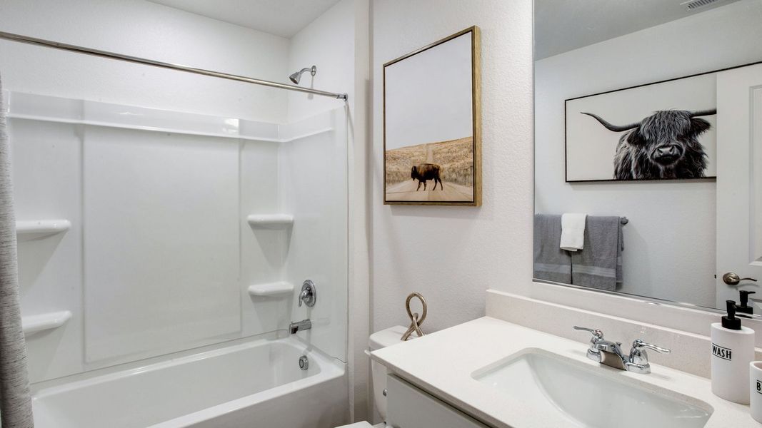 Furnished interior view inside a new home in Revere at Johnstown, Johnstown (Image 16).