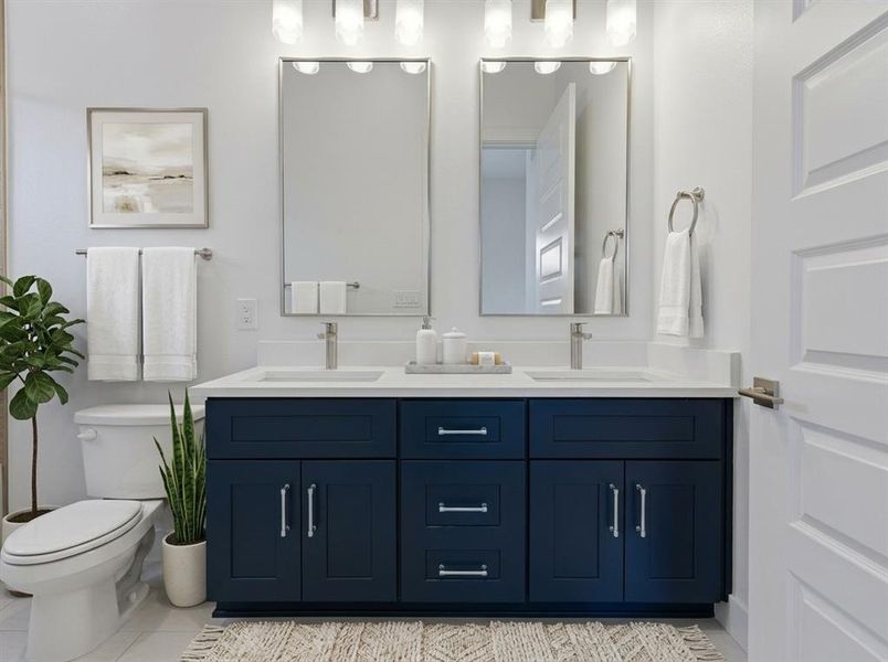 Furnished interior view inside a new home in , Dallas (Image 30).