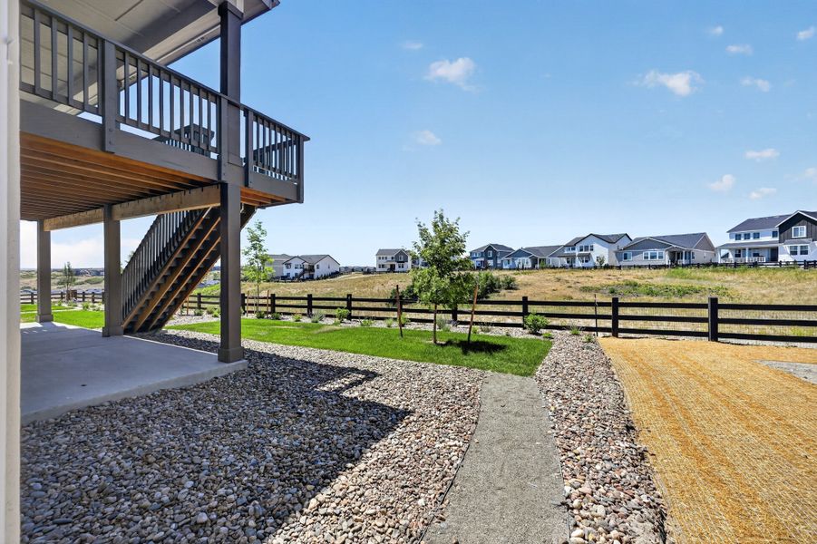 Exterior details and patio area of a home in Macanta, Castle Rock (Image 15). Exterior details and patio area of a home in Macanta, Castle Rock (Image 15).