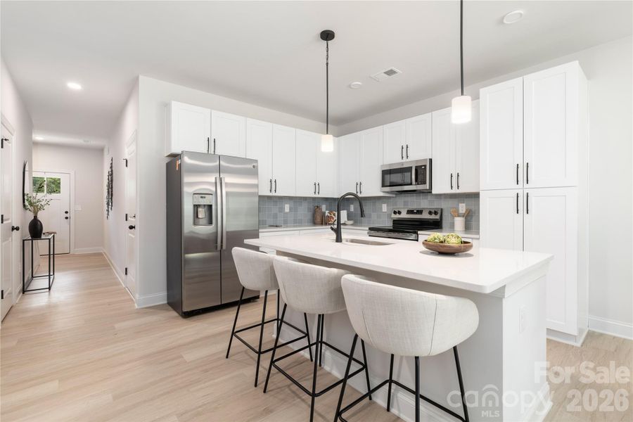 Furnished interior view inside a new home in , Charlotte (Image 9).