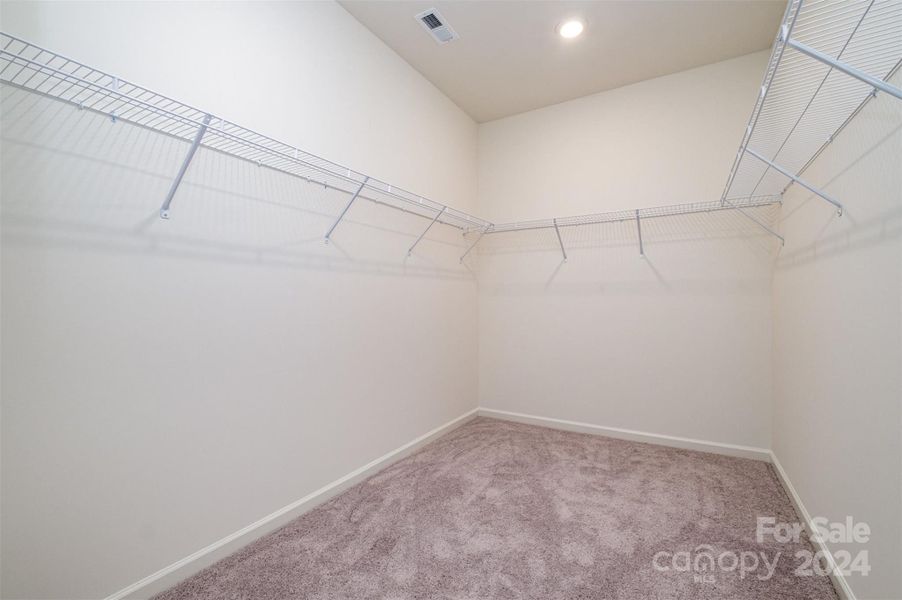 Large primary closet