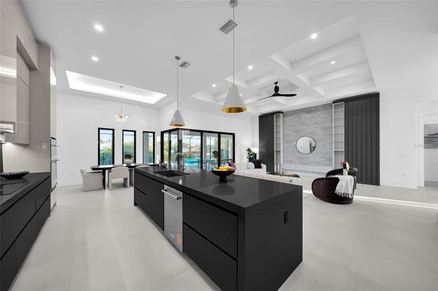 Furnished interior view inside a new home in , Cape Coral (Image 44).