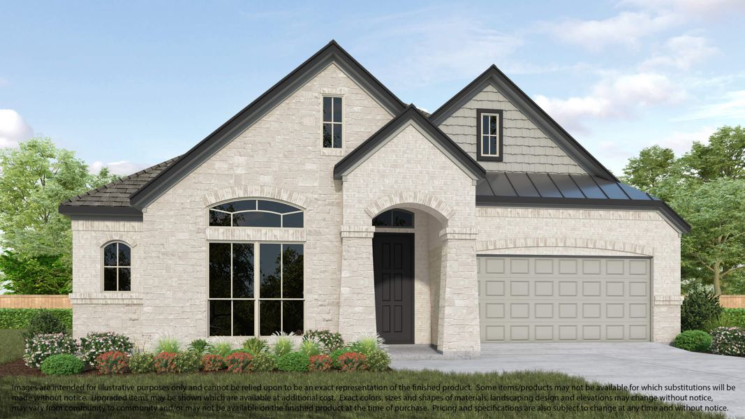 Representative exterior photo of a completed home built from the Plan 617 by Long Lake Ltd. in Morton Creek Ranch, Katy, TX (Image 2). Representative exterior photo of a completed home built from the Plan 617 by Long Lake Ltd. in Morton Creek Ranch, Katy, TX (Image 2).