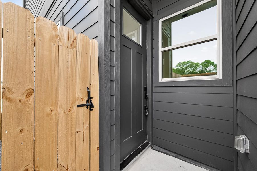 Exterior details and patio area of a home in , Houston (Image 4).