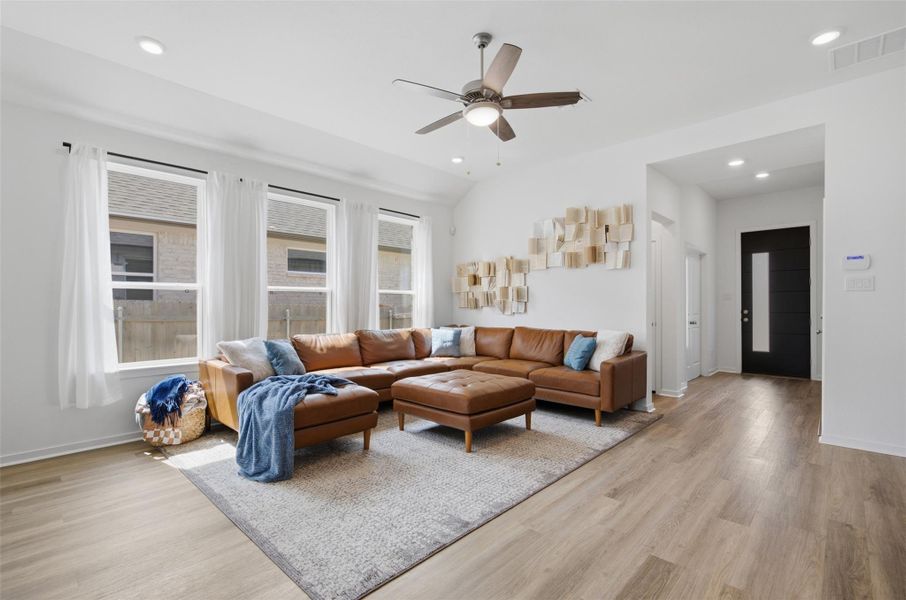 Furnished interior view inside a new home in , Manor (Image 7).