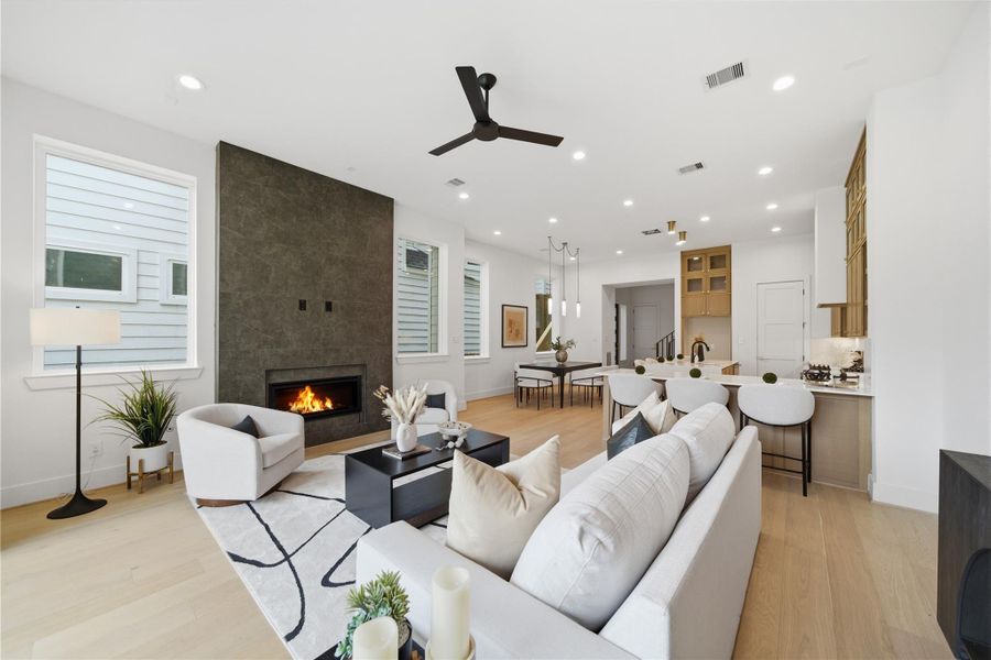 Furnished interior view inside a new home in , Houston (Image 13).