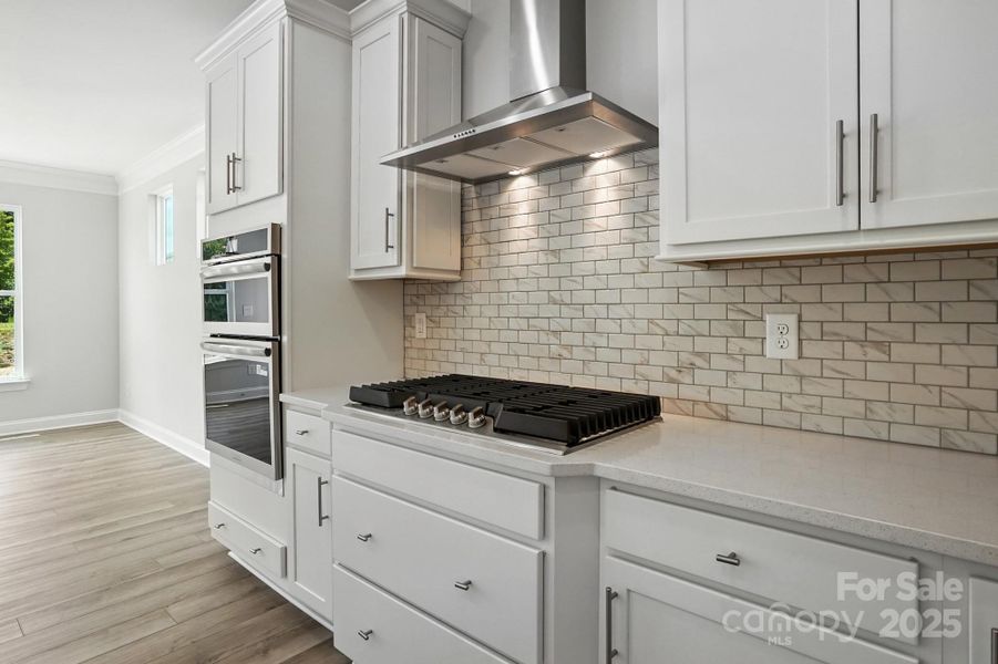 Furnished interior view inside a new home in Hampton Woods, Charlotte (Image 12).