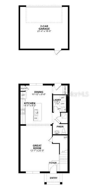 2D floor plan layout of this home in Center Lake on the Park, St. Cloud, FL (Image 5). 2D floor plan layout of this home in Center Lake on the Park, St. Cloud, FL (Image 5).