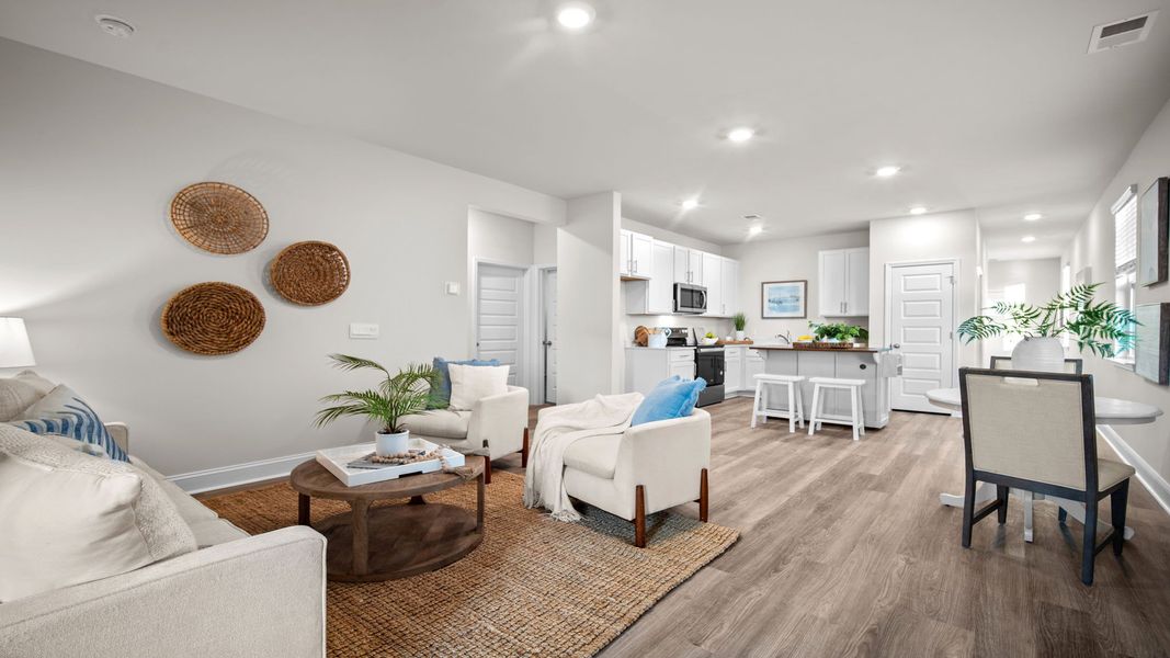 Furnished interior view inside a new home in The Groves at Bees Creek, Ridgeland (Image 13).