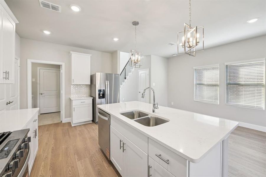 Furnished interior view inside a new home in Simpson Crossing - Spring Series, McKinney (Image 9).