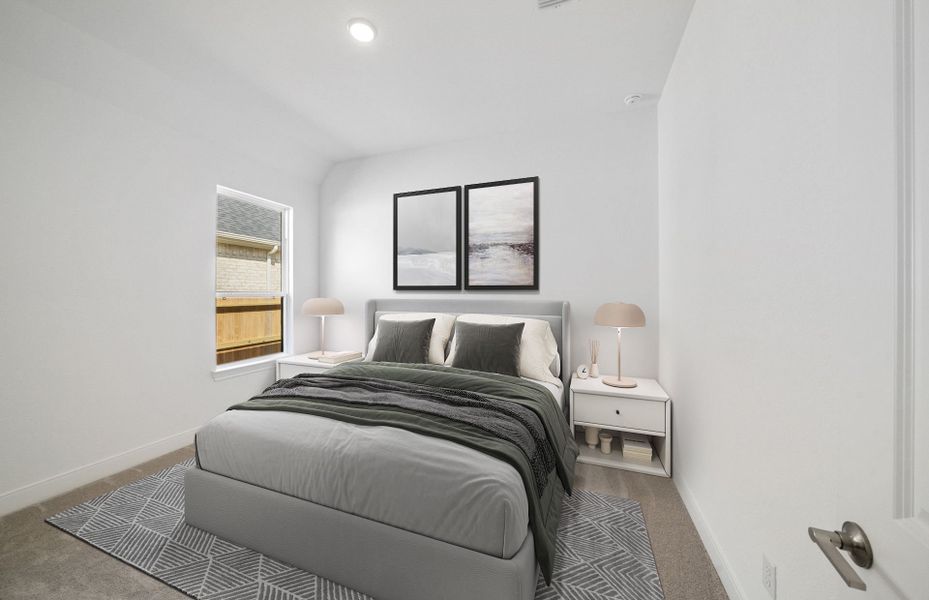 Virtually Staged Secondary Bedroom