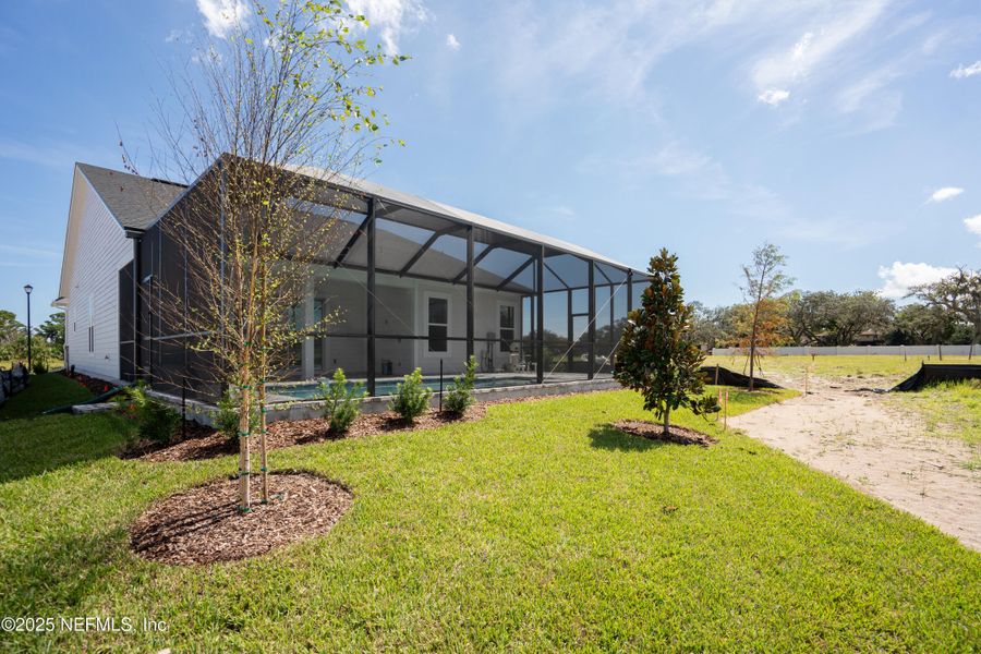 Exterior details and patio area of a home in Madeira, St. Augustine (Image 2). Exterior details and patio area of a home in Madeira, St. Augustine (Image 2).