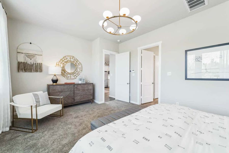 Furnished interior view inside a new home in The Trails, New Caney (Image 35).
