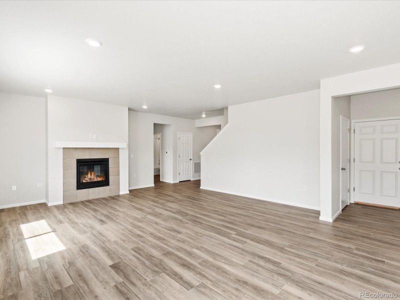 Spacious, unfurnished interior of a new home in Poudre Heights: The Alpine Collection, Windsor (Image 19).