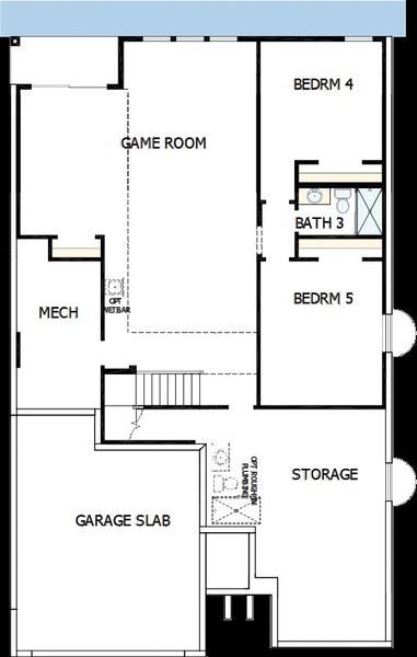 2D floor plan layout of this home in Cloverleaf - Pinnacle Collection, Monument, CO (Image 5). 2D floor plan layout of this home in Cloverleaf - Pinnacle Collection, Monument, CO (Image 5).