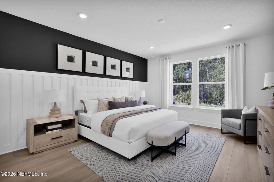 Furnished interior view inside a new home in Seminole Palms, Palm Coast (Image 9).