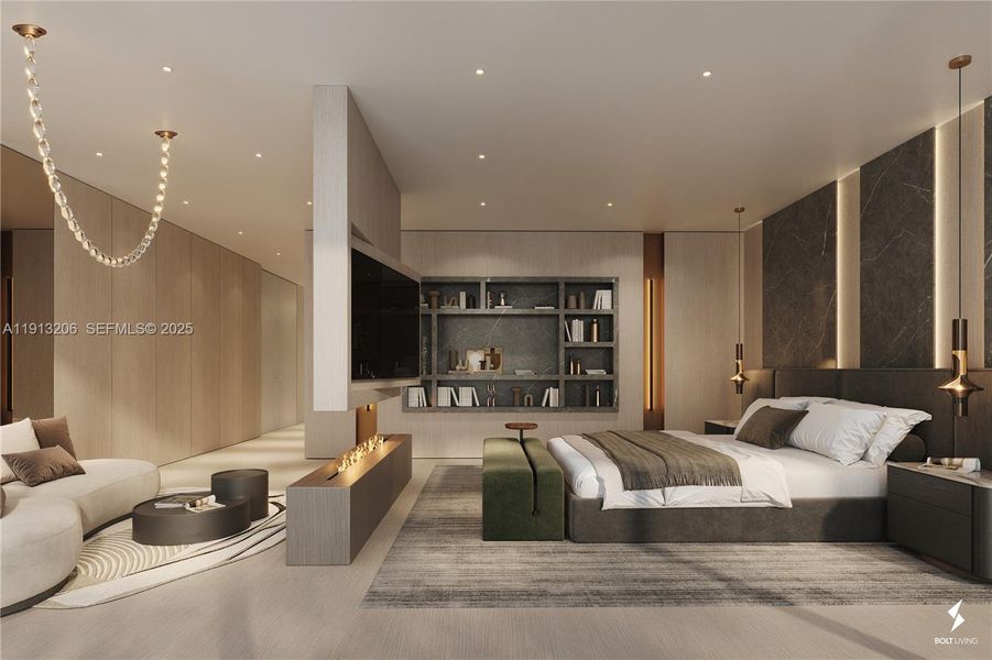 Furnished interior view inside a new home in , Surfside (Image 7).