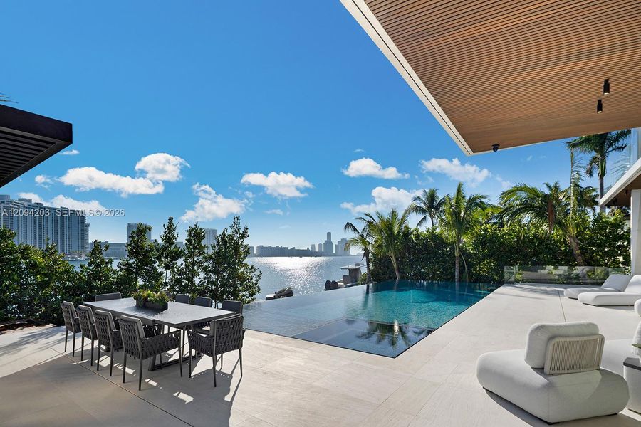 Exterior details and patio area of a home in , Miami Beach (Image 29).