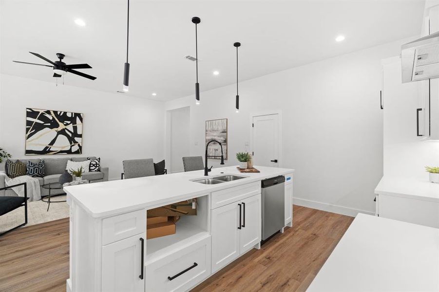 Furnished interior view inside a new home in , Dallas (Image 4). Furnished interior view inside a new home in , Dallas (Image 4).