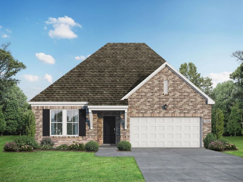 Representative exterior photo of a completed home built from the The Laurel M by Davidson Homes LLC in Mercer Meadows, Royse City, TX (Image 24).