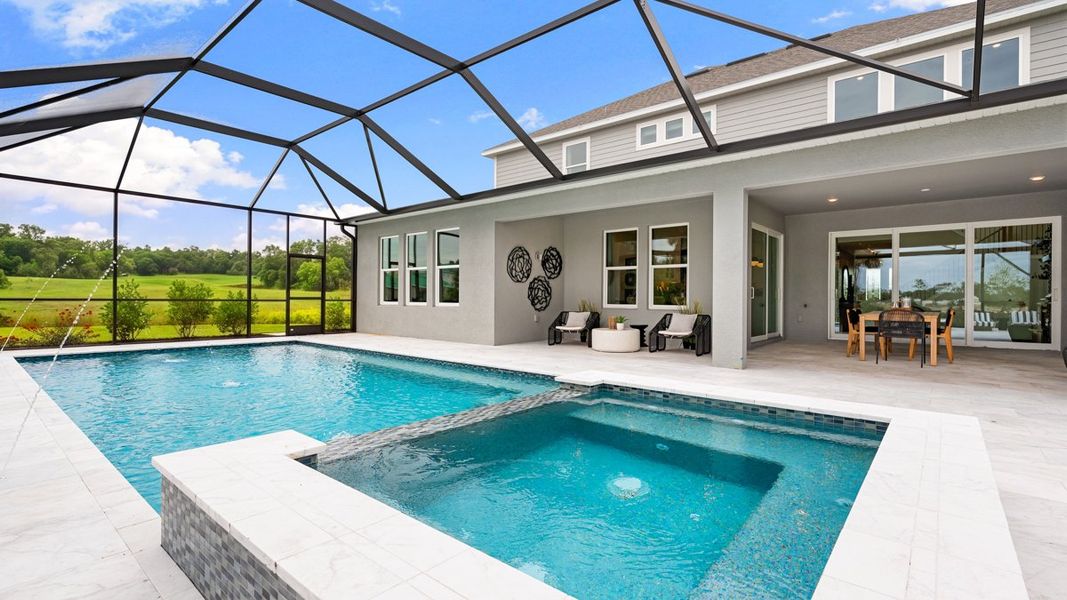 Representative exterior details of a home built from the Nantucket by Taylor Morrison in Hammock at Two Rivers, Zephyrhills (Image 4).