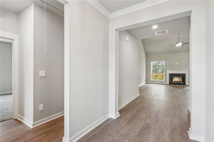 Spacious, unfurnished interior of a new home in Traditions of Braselton, Jefferson (Image 23).