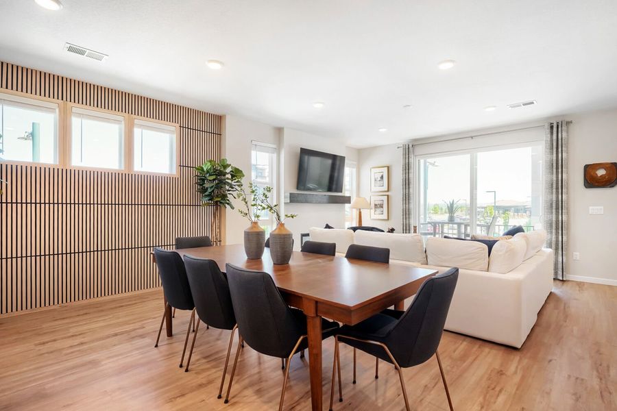Furnished interior view inside a new home in Central Park, Denver (Image 5).