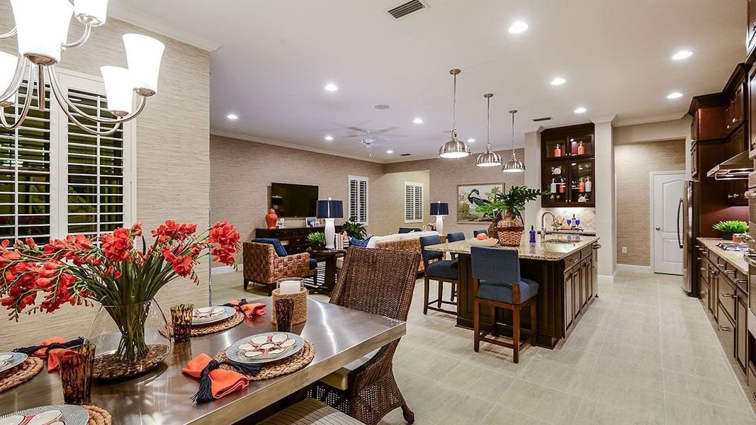 Representative furnished interior of a home built from the Sea Mist by Neal Communities in Verandah Real Estate and Homes for Sale in Fort Myers, FL - Neal Communities, Fort Myers (Image 6).