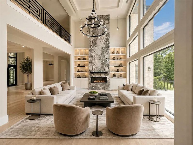Furnished interior view inside a new home in , Alpharetta (Image 16).